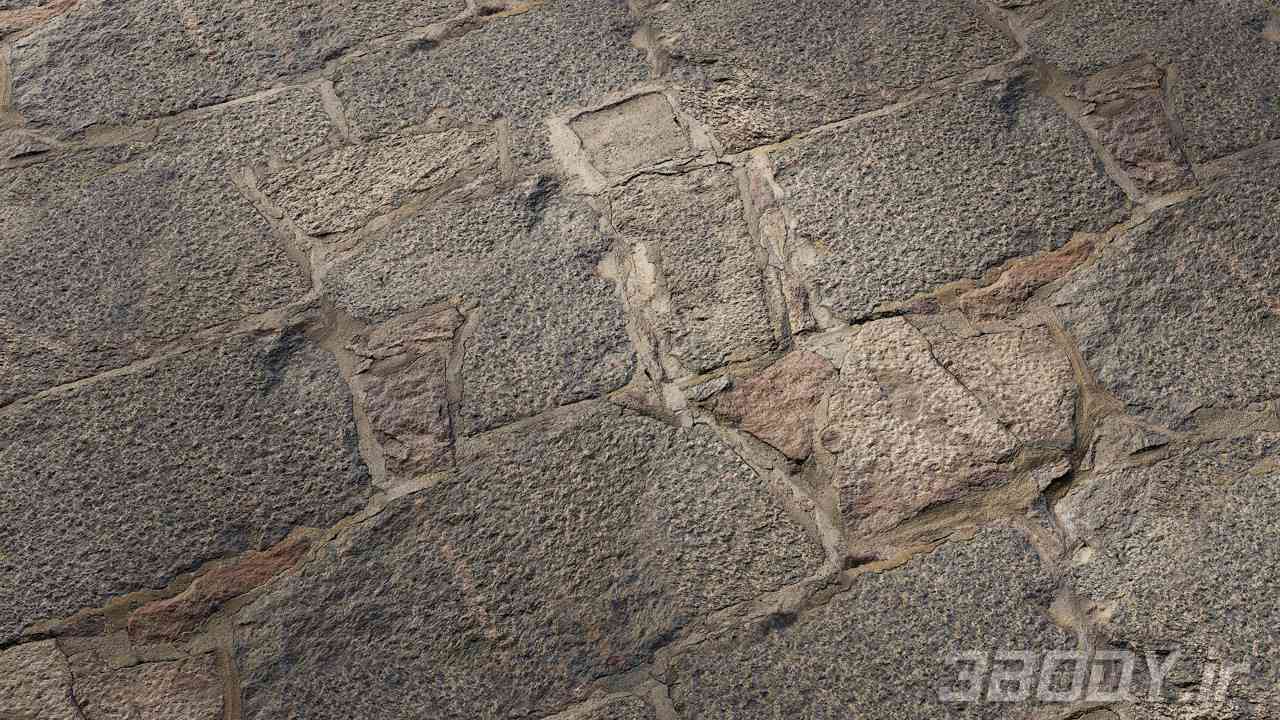 متریال دیوار سنگی stone wall عکس 1